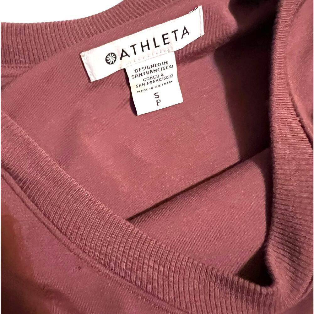 Athleta Santorini Cinch Dress Size Small Mauve Dusty Rose Pink Sleeveless Lined - Picture 4 of 14